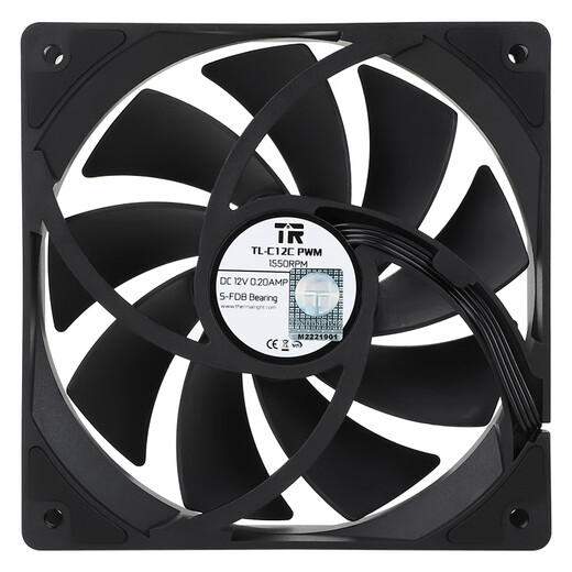 Thermalright (limin) TL-C12C X3 black 12cm performance-grade air pressure fan 4PIN PWM S-FDB bearing 1550 speed three-pack set