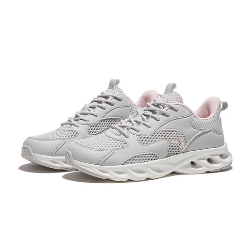 Camel (Kamel) Mesh atmungsaktiven Frauenschuhen leicht und stetig lässige Sportschuhe K25B60L8015 Graupulver 38