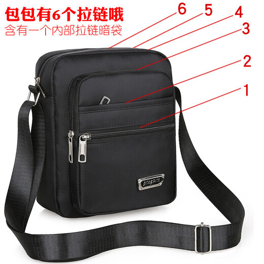 Hanou Feituzun Herrenbeutel Casual Umhängetasche Oxford Stoff kleiner Rucksack Herrenbeutel Casual Crossbody Bag Canvas Tasche tragbar [Liu La verbessertes Modell]+[YZ3519 Blue]