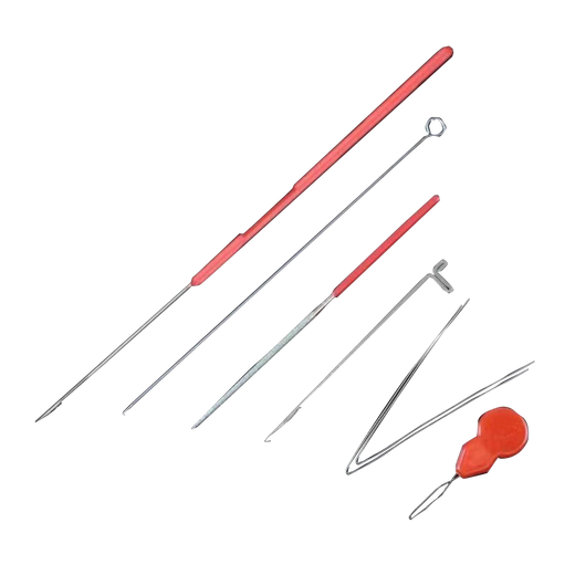 Jingji Wenwan beading tool set jewelry needle threading bracelet bracelet steel wire lead three-way Buddha head crochet three-way crochet hook 6-piece set