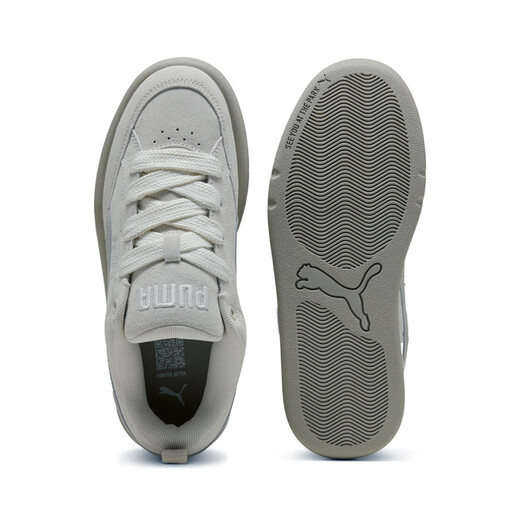 Puma (PUMA) bread shoes | Colorful retro skate shoes for men and women winter casual shoes PARK401606 Snow White-Gravel Gray-03 36