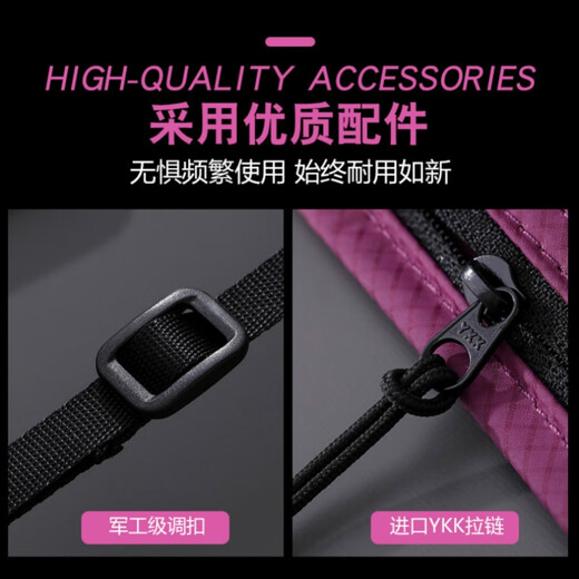 出国旅行护照包便携可挂脖斜挎RFID防盗刷证件包机票手机斜背挎包 黑色