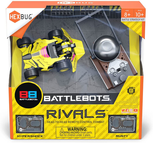 赫宝（HEXBUG）赫宝BattleBots博茨大战智能遥控对战格斗机器人儿童玩具男 五只装电动昆虫 官方标配