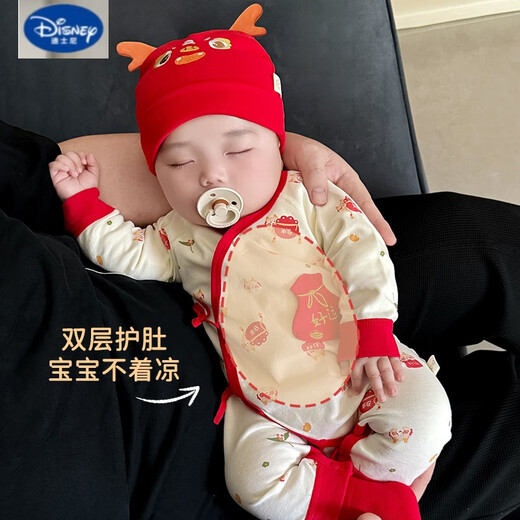Disney (Disney) baby's 100-day party clothes, spring and summer baby one-month clothes, newborn one-piece clothes, new born baby, spring and autumn good luck dragon 52cm 52