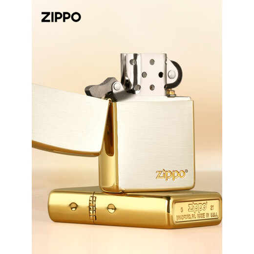 Zippo более легкий ветрозащитный официальный золотоизолярный логотип Индивидуальный подарок на день рождения День святого Валентина для парня позолоченной логотип (автономная машина не содержит масла) Dy9902bm