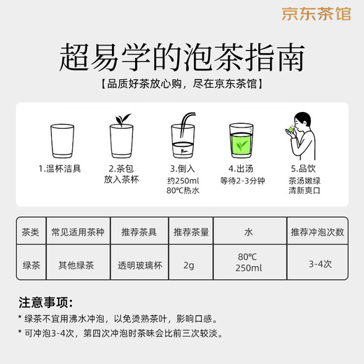 Lipton Green Tea Anhui Huangshan 200g gift non-independent bag double bag tea bag office afternoon tea 2g*100 bags