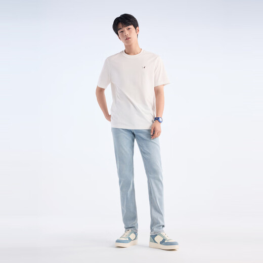 Jiumuwang [Air-Air-Feeling Cotton Cool] Jeans 2025 Sommerstil Einfach zu machender Herrenkalter Denimhose Kombinierte Version + hellblau + tj1ex20b913 31 Größe 170/78A (2,37) Herrscher 79cm