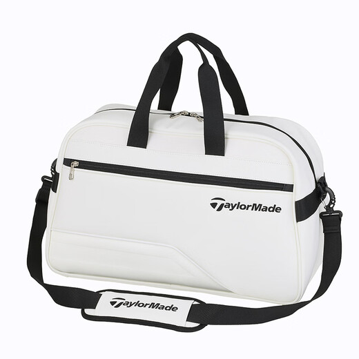 Taylormade泰勒梅高尔夫球包2025新款衣物包男士大容量便携运动时尚golf鞋包 M13557 白色 长:49*宽25*31CM