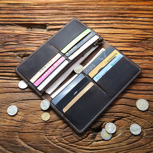 Colrtn Kwecr Men's Long Wallet Business Casual Clutch Clutch Sac réel Sac à main de grande capacité sac de téléphone mobile Luxury CK jaune 19 * 10 * 2