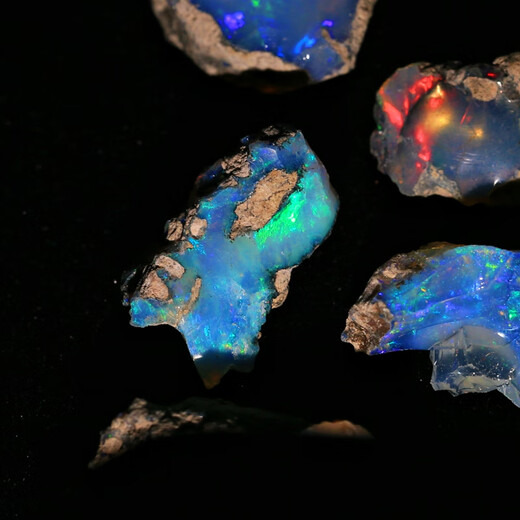 Opal stone raw stone natural l African dry blue opal raw opal crystal color treasure mine xt21