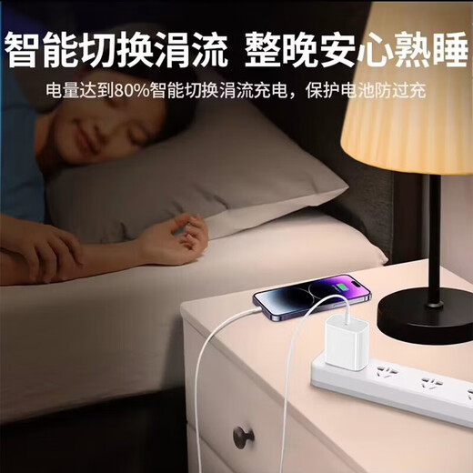 苹果充电器45W适配原装充电线正品快充套装iPhone14/13promax/pro/plus/12/11/XS手机充电器数据线 原· 裝苹果45W快充头+闪充线1米