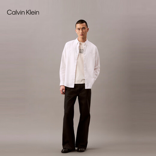 Calvin Kleinjeans25 Frühlings- und Sommer-Herren-Casual-Pendler CK Letter Print Pure Baumwollgestrickte Kurzarm T-Shirt 4RB831G