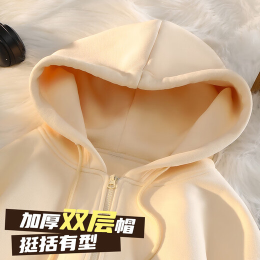 Jeanswest Men's Autumn Jacket 320G Heavy Cotton American Trendy Brand Zipper Cardigan Jacket Men's Loose Casual Top