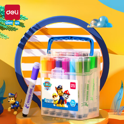 Kindermalerei Set 4 Bilderbücher 24 Farb Aquarell Stift Färbung Spielzeuggeschenk für Jungen und Mädchen 73383+70698