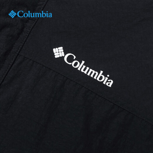 Columbia哥伦比亚外套男户外2025春夏新品拒水透气休闲运动连帽夹克WE4839 011 /黑色 M /175/96A