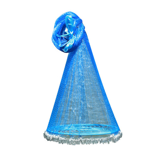 Mengda Fishing Net Hand Throwing Fishing Net Large Frisbee Disc Hand Throwing Fishing Easy Throwing Net Swinging, Catching, and Fighting Automatic Fishing Net Anti-hanging Chain 1.8 Meter 360 Type One Finger