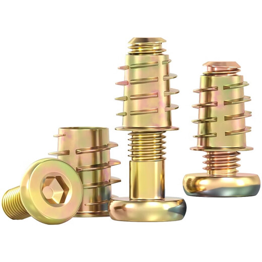 Fengji furniture screw fasteners, internal and external tooth nuts, bed connectors, tables, chairs, cabinets, wooden boards, embedded nut accessories, M6M8 M8*20 10 sets