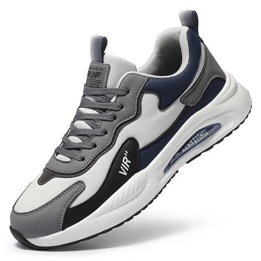 Spider King Herrenschuhe für Herbst Sportschuhe weiche Sohle nicht rutschflederdurchflüsse Flächen wasserdichte lässige Mesh atmungsaktiven schockabsorbierenden Laufschuhe 9908 Graublau Maschen Oberfläche 42 Standardcode