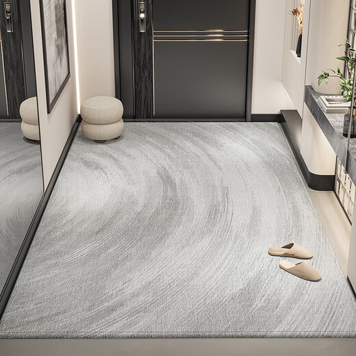 致荟树入户门地垫2024感进门门口脚垫防滑耐脏门外门垫玄关地毯 灰颜-15271 120cm*180cm方便打理
