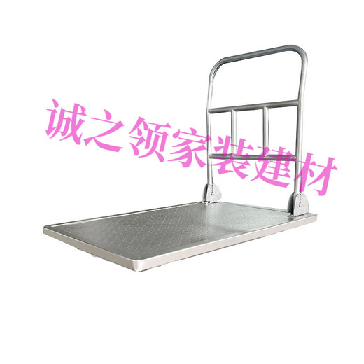 
CLCEY custom steel plate trolley cart cart cart handle truck handle truck worker flatbed portable trailer folding heavy heavy objects 125*756 inch national standard nylon wheel silver super