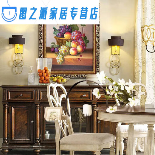 
European-style fruit oil painting restaurant living room decoration painting hotel corridor bedroom double wall mural single picture hotel hanging painting frame 30X40 cm single picture price LJ9227