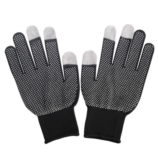 Handschuhe für Herbst- und Winter im Freien im Freien, atmungsaktives Fahren, Radfahren, fingertem Fingerhandschuhe, alle Fingergrau [4 Doppelpackung].