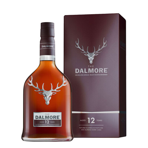大摩（DALMORE）达摩12年苏格兰单一麦芽威士忌酒 英国高低区 原瓶进口洋酒 大摩12年1000ml 2瓶装有码