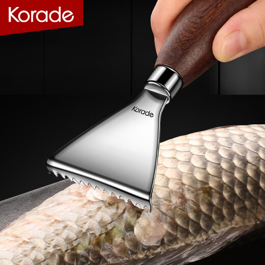 korade加厚304不锈钢刮鱼鳞神器家用去鱼鳞鱼鳞刨杀鱼工具刀手动刮鳞器 加厚304鱼鳞刨