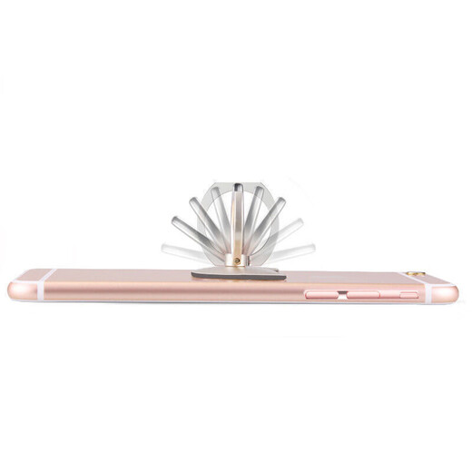 Zhenyikang Handy-Ringschnallenhalter, Tablet-Lazy-Halter, rutschfest, Anti-Verlust, Anti-Fall, leicht und klebrig, fällt nicht ab, Desktop-Halter, ultradünner Zugring auf der Rückseite, dickes, dickes Gold – zufälliger Stil