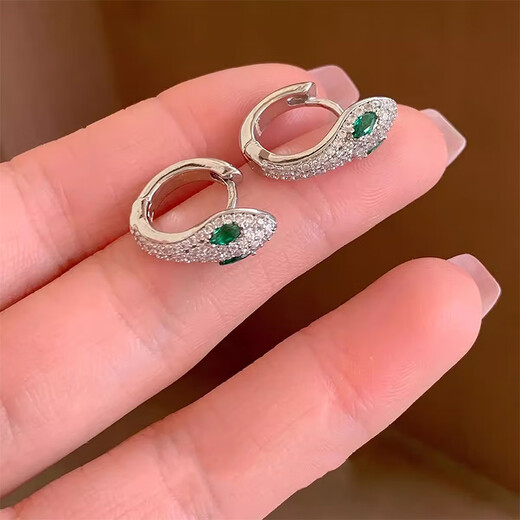 束芬耳环女2025年新款高级感灵蛇耳扣精致百搭耳饰轻奢小众设计耳饰品 E3888灵蛇耳扣