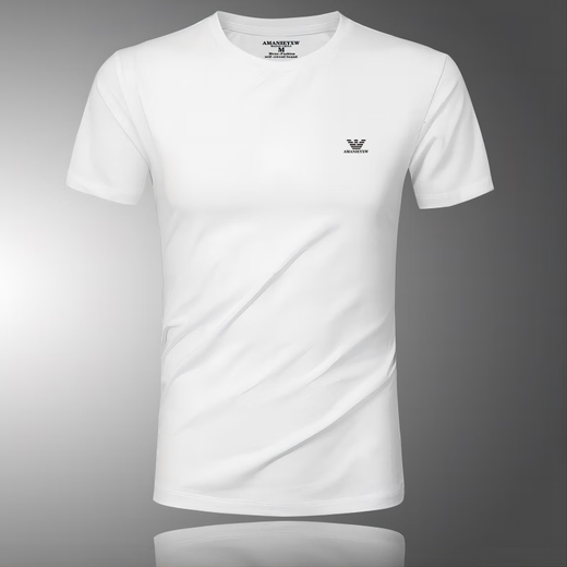 Chiarmania Hong Kong Marke Leichte Luxus sommerdünner Männer kurzärmelig rundes Hals T-Shirt Modal Jugend halbärmelig T-Shirt Herren Mode Am701 Modal kurzärmelig schwarz 3xl 170-185jin [Jin gleich 0,5 kg]