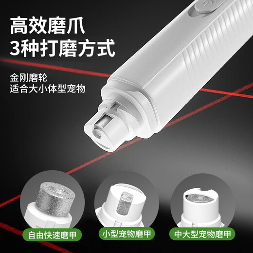 Hip Hop Tails Pet Electric Nail Grinder Nail Clipper Rechargeable Dog Cat Nail Clippers Manicure Led Lighting