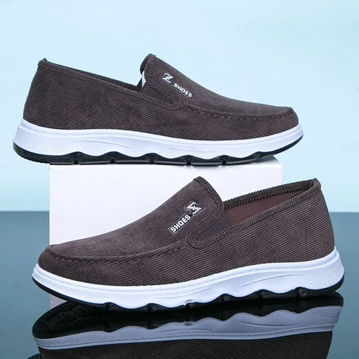 Changxiang Huili Altes Peking-Stoffschuhe Herren atmungsbezogene dicke Sohle weicher Sohle mittleren und älteren Vaterschuhe Leichte nicht rutschgröße große Gelegenheitsschuhe schwarze Einzelschuhe 826 Frühlings- und Herbststil 40 bequem und atmungsaktiv und atmungsaktiv