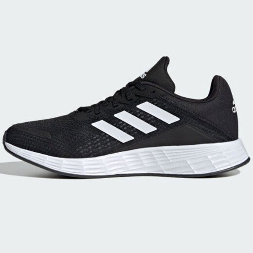 Adidas running shoes men's shoes women's shoes 2025 summer DURAMO SL low top cushioning sneakers lightweight breathable casual shoes JQ9716 black/white/dark gray 38