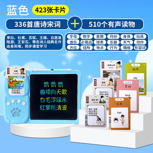 Dahuixia Kinderspielzeug frühe Bildung Alphabetisierung Kinder Lernmaschine Baby Smart Painting Card Chinesische und englische Karte Einsatzmaschine Kinder Lademodell ~ rosa Malerei Maschine + 510 Chinesisch und Englisch in Inneren