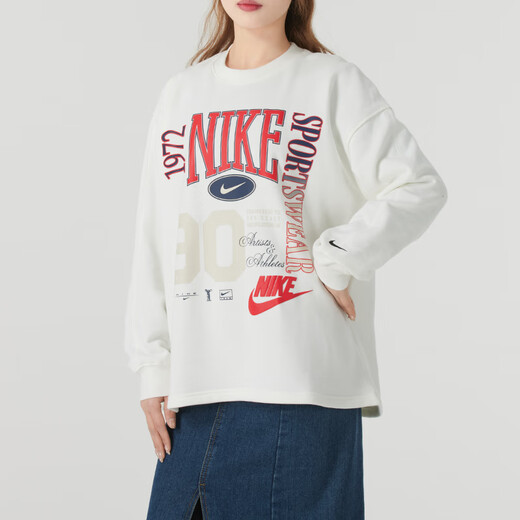 Nike (Nike) Femenino Sports 25 Nuevo cómodo y transpirable Sweater de suéter de suéter de moda Pantalones de aderezo de dos piezas