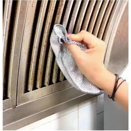 LZJV厨房抹布清洁布网红银丝抹布家用钢丝球抹布去污耐用多功能吸水布 【不伤锅钢丝球】去污强力 新9.0S升级款10十10装