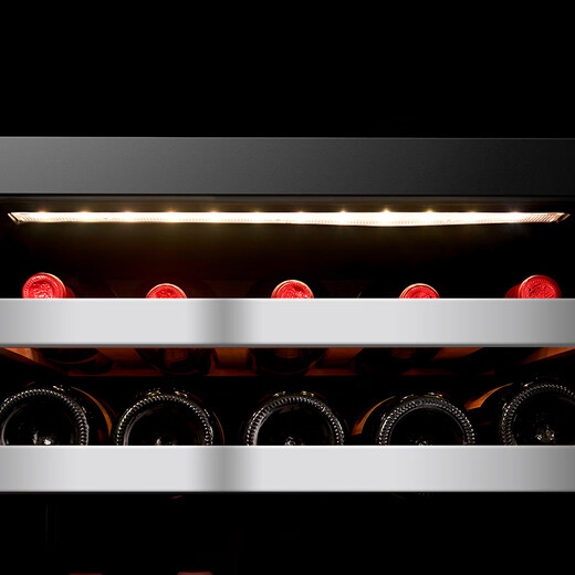 PULADI frequency conversion first-level energy-efficiency ice bar home living room refrigerator office refrigerator tea cabinet red wine cabinet constant temperature fresh cabinet frost-free ultra-thin vertical dual-temperature beverage cabinet embedded BM55DT dual-temperature ice bar model 1.45 high frequency conversion first-level