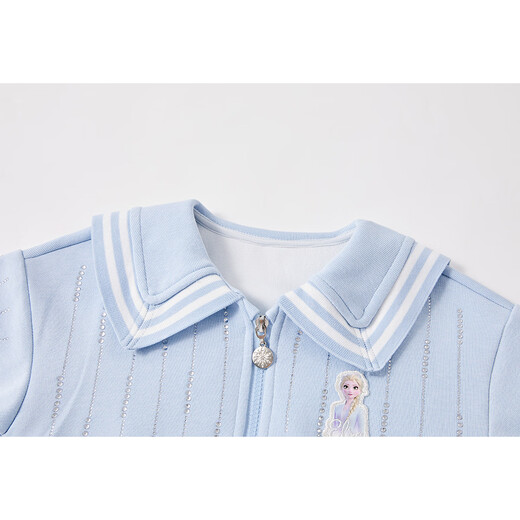 Disney Frozen Princess Elsa Girls Set Fall New Children's Casual Cardigan Tops and Pants с двумя частями