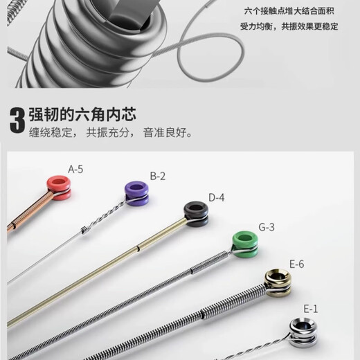 达达里奥达达里奥（D'Addario）EXL120美国进口电吉他琴弦 碳素镀镍钢弦 EXL110（10-46）
