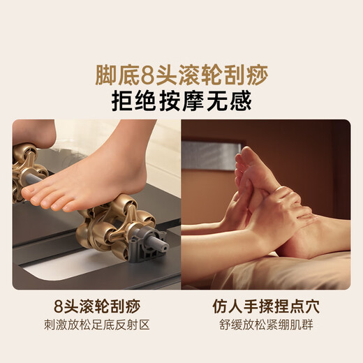 Westinghouse S572 state-subsidized home massage chair, full-body massage space capsule, fully automatic kneading shoulder, neck, waist and back 2025 top ten brands smart electric sofa S570 upgraded model, Yaoying Gray, three-zone hot compress, more worry-free control