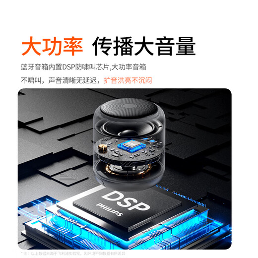 Philips (PHILIPS) National Subsidy Little Bee Amplifier Teacher's Dedicated Classroom Lavalier Microphone Tour Guide Wireless Microphone Mobile Live Radio Microphone Wireless Amplification Package Single Amplification Package Large Volume Clear Sound Quality