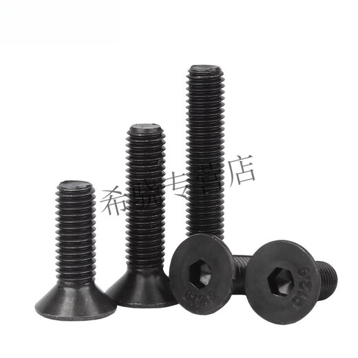 Pupan 129 grade high strength countersunk head hexagonal screws flat head hexagonal bolts screws M2M3M4M5M6M8M12 M2*1650 pieces