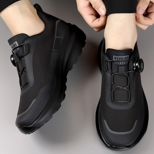 Caotu Light Luxury Men's Shoes для весны и лета Новые не скользкие походные туфли для мужчин для мужчин спортивные капусты для мужчин для мужчин для мужчин 3527 черные 41 кожаный размер обуви