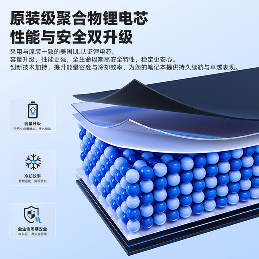 
Jinggebao Applicable to Apple laptop battery MacBook Air A1466 A1369 Apple computer battery A1405A1496 Air13-inch mac battery A1466/8000mAh