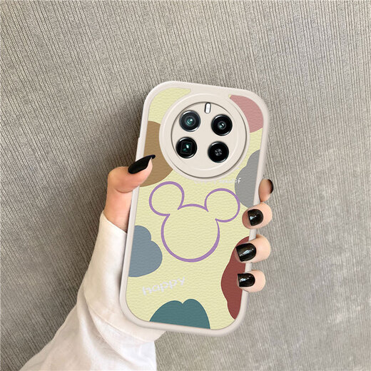 BAI PUDA [LINDA CRÍTICA 100%] Lambsker Adecuado para Realme GT5Pro Case de teléfonos móvil