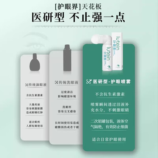 范泳辰叶黄素护眼喷雾缓解干涩舒缓疲劳眼睛无防腐眼部护眼喷雾 护眼喷雾90ml*2瓶【巩固装】