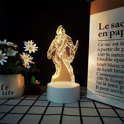 赛罗特利赛迦银河迪迦奥特曼大全3d小夜灯儿童玩具卧室USB插电灯 826特利迦 闪耀形态 白底：触摸+16色遥控