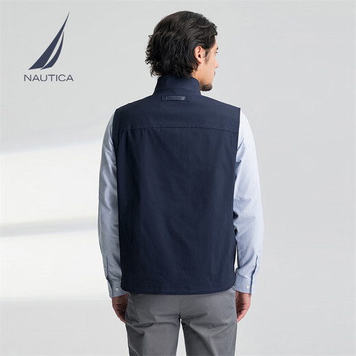 
NAUTICA [Big Promotional Product] Men's Clothing 25 Spring and Summer New Comfortable and Versatile Business Casual Vest Vest Men JO5109 Navy Blue 4NV M
