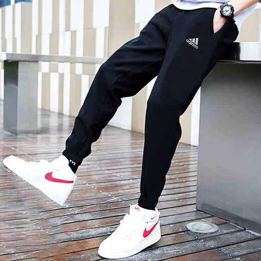 
Adidas men's pants autumn new trousers windproof trousers knitted casual basketball sports pants EB5270 GK9226// thin model 120-135Jin[Jin equals 0.5 kg] S